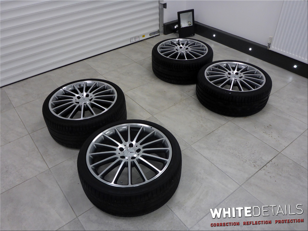 wheels prepped ready for ceramic protection